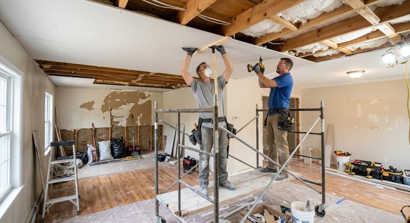 Ceiling Drywall Installation in Overland Park, KS