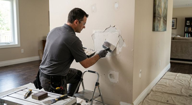 Bathroom Wall Patching in Kansas City, KS