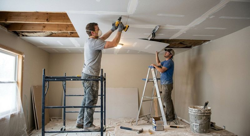 Ceiling Drywall Installation in Denver County, CO