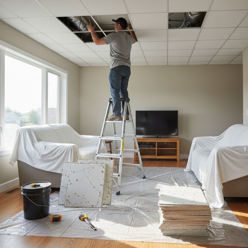 Ceiling Drywall Repair